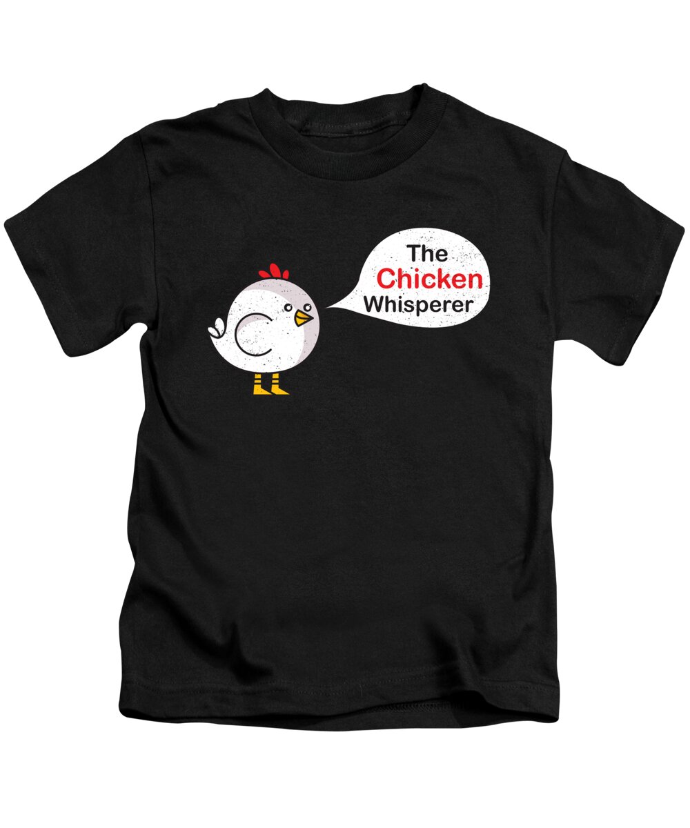 Youth Regular Long Sleeve Crew Neck Cotton Chicken Whisperer Tee Top for Youth 